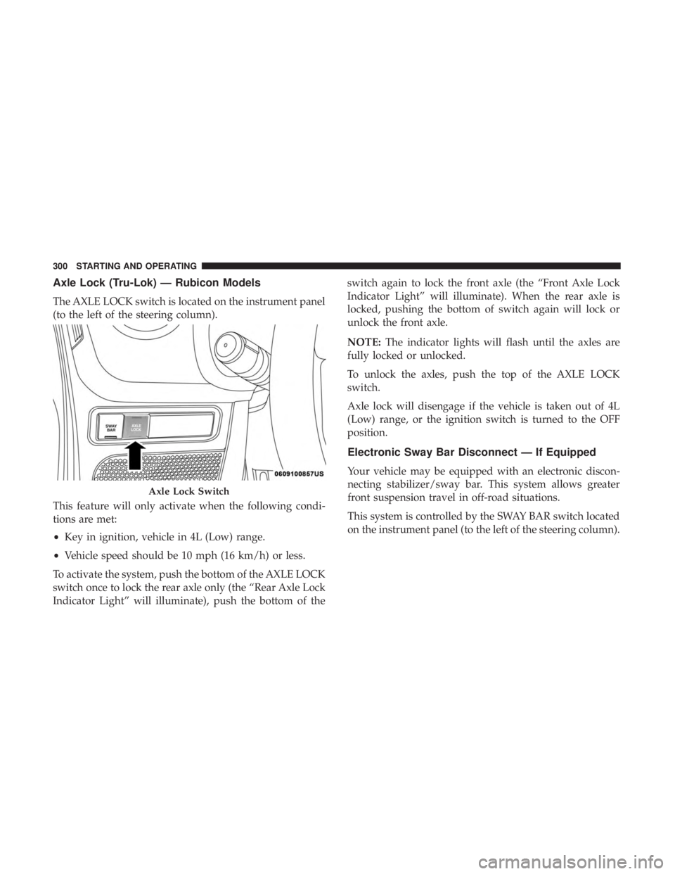 JEEP WRANGLER 2017  Owners Manual 