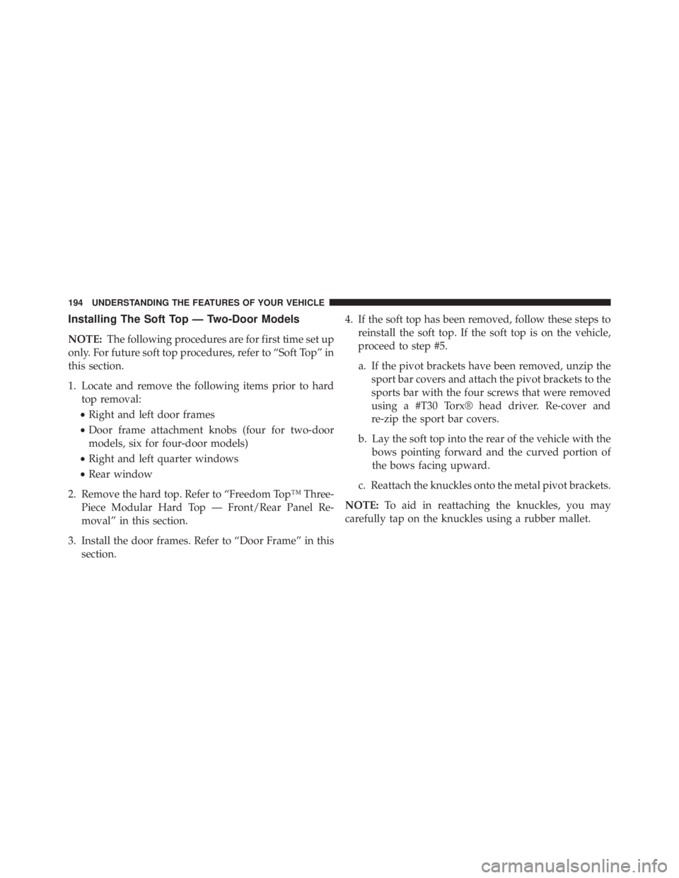 JEEP WRANGLER 2015 Owners Manual JEEP WRANGLER 2015 Owners Manual