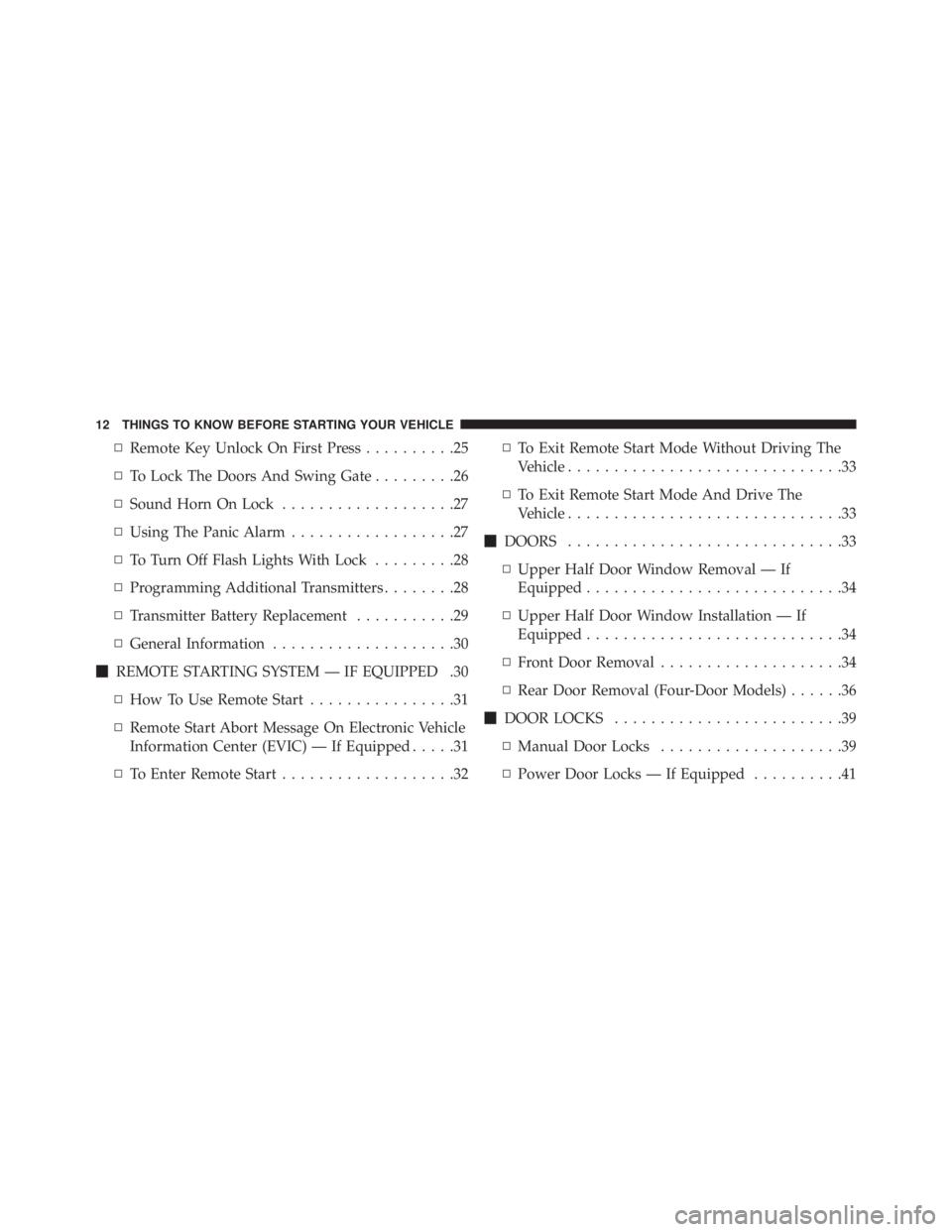 JEEP WRANGLER 2014 User Guide 