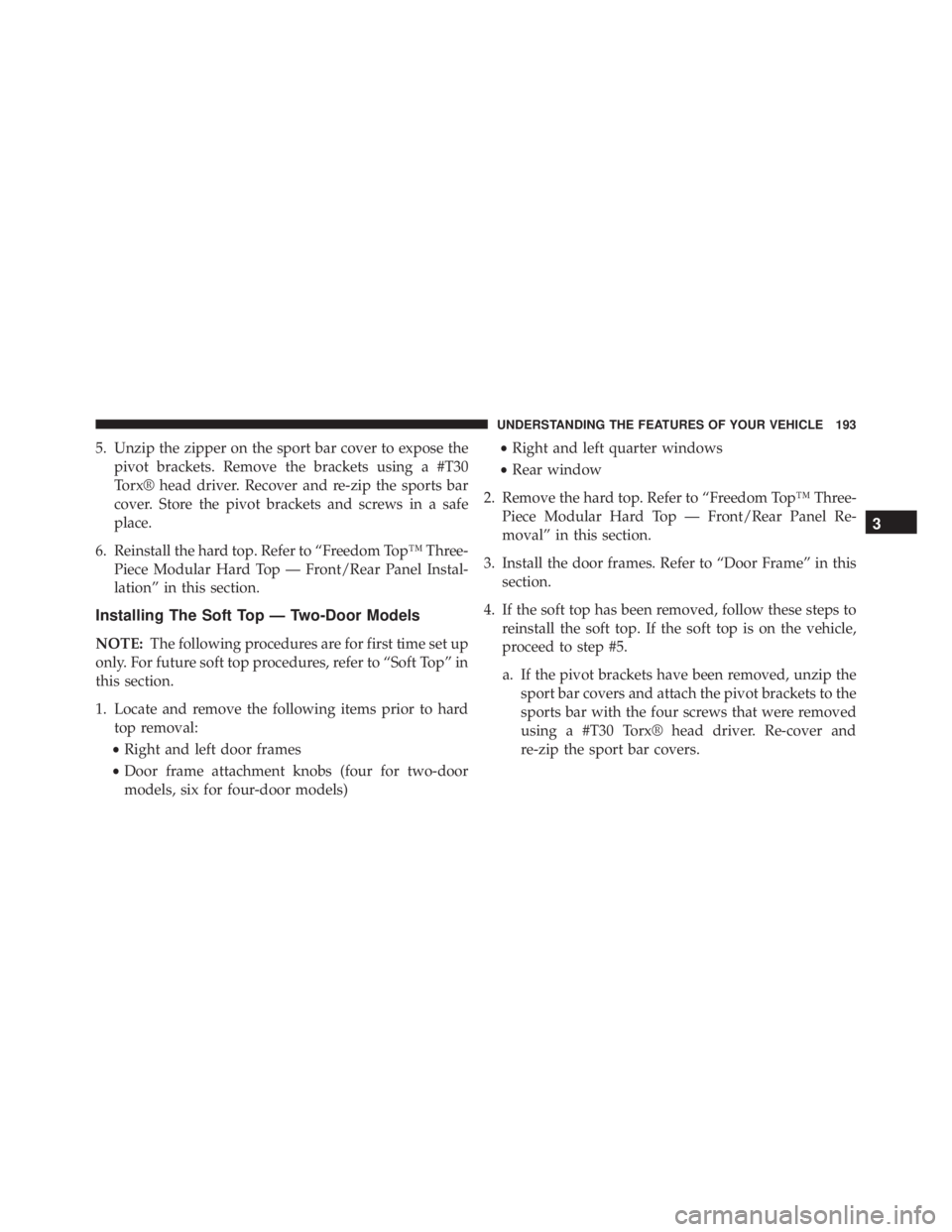 JEEP WRANGLER 2014  Owners Manual 
