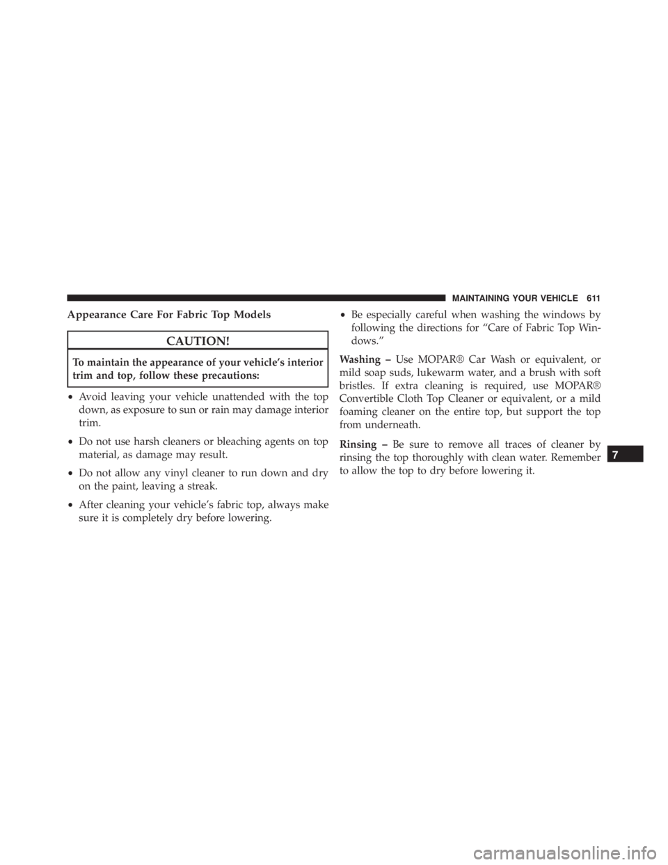 JEEP WRANGLER 2014  Owners Manual 
