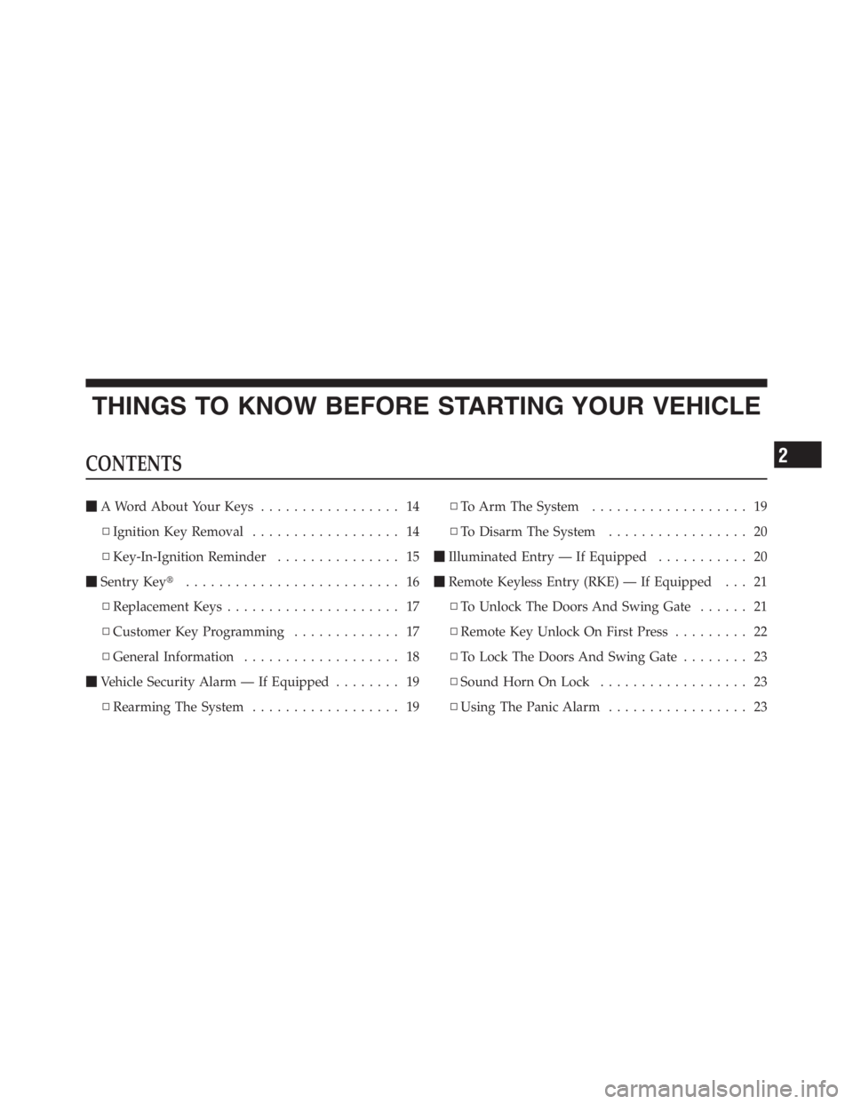 JEEP WRANGLER 2012 User Guide 