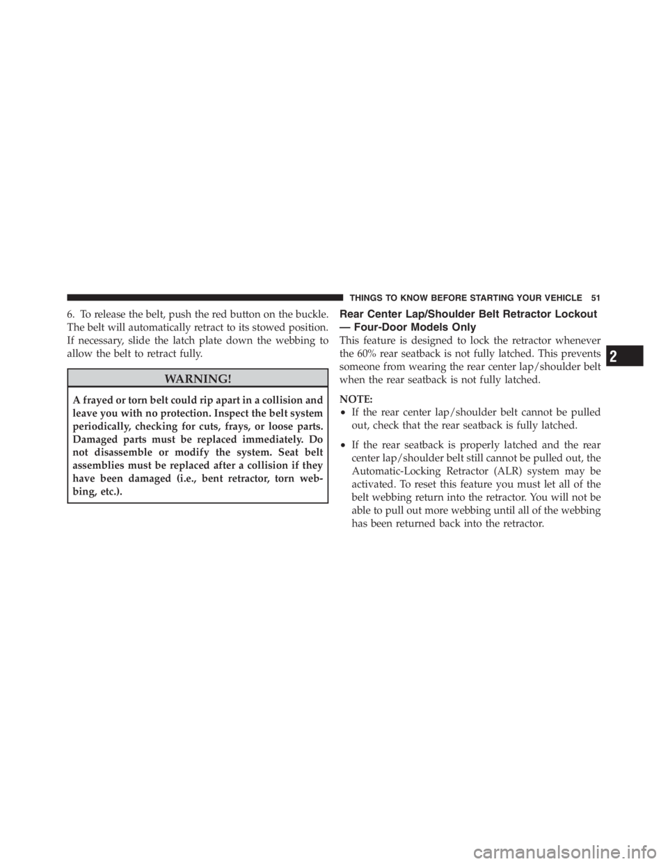 JEEP WRANGLER 2012 Workshop Manual 