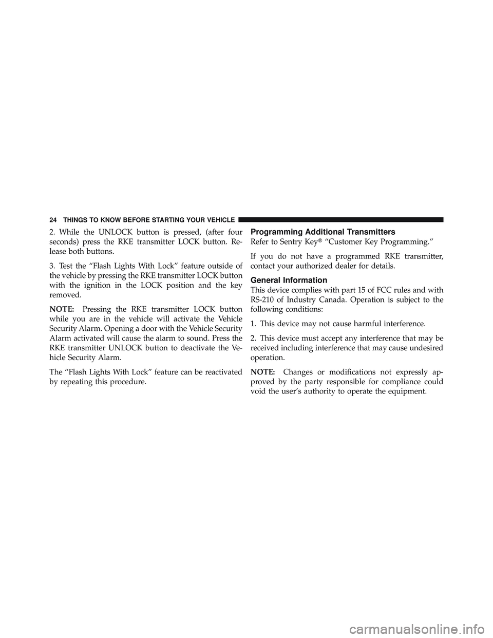 JEEP WRANGLER 2011 Owners Manual 