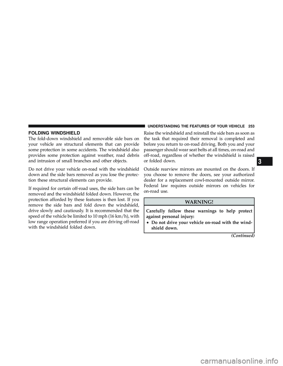 JEEP WRANGLER 2011  Owners Manual 