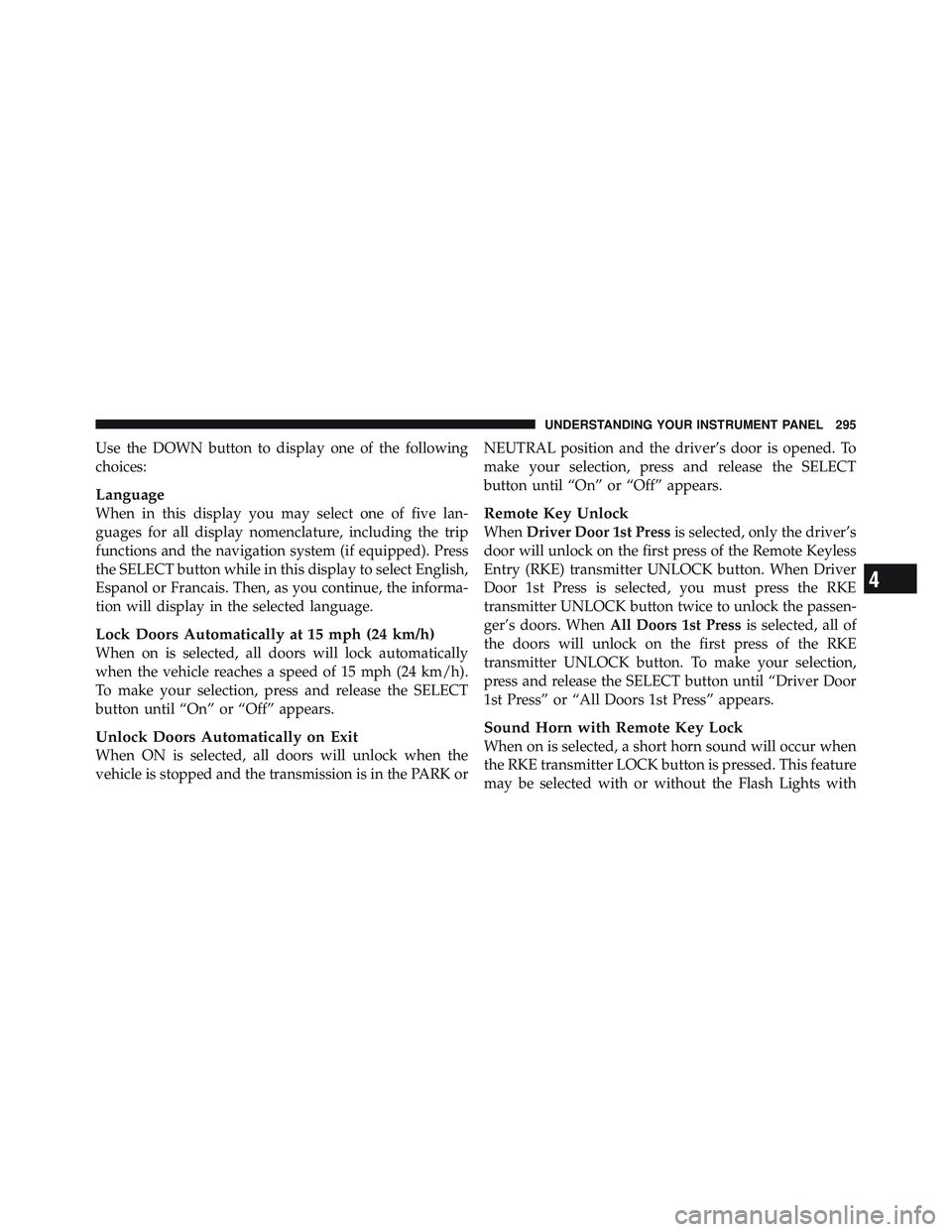 JEEP WRANGLER 2011 Owners Manual JEEP WRANGLER 2011 Owners Manual