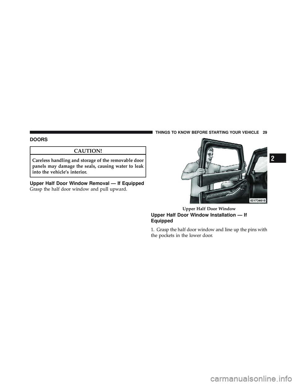 JEEP WRANGLER 2011 Owners Guide 