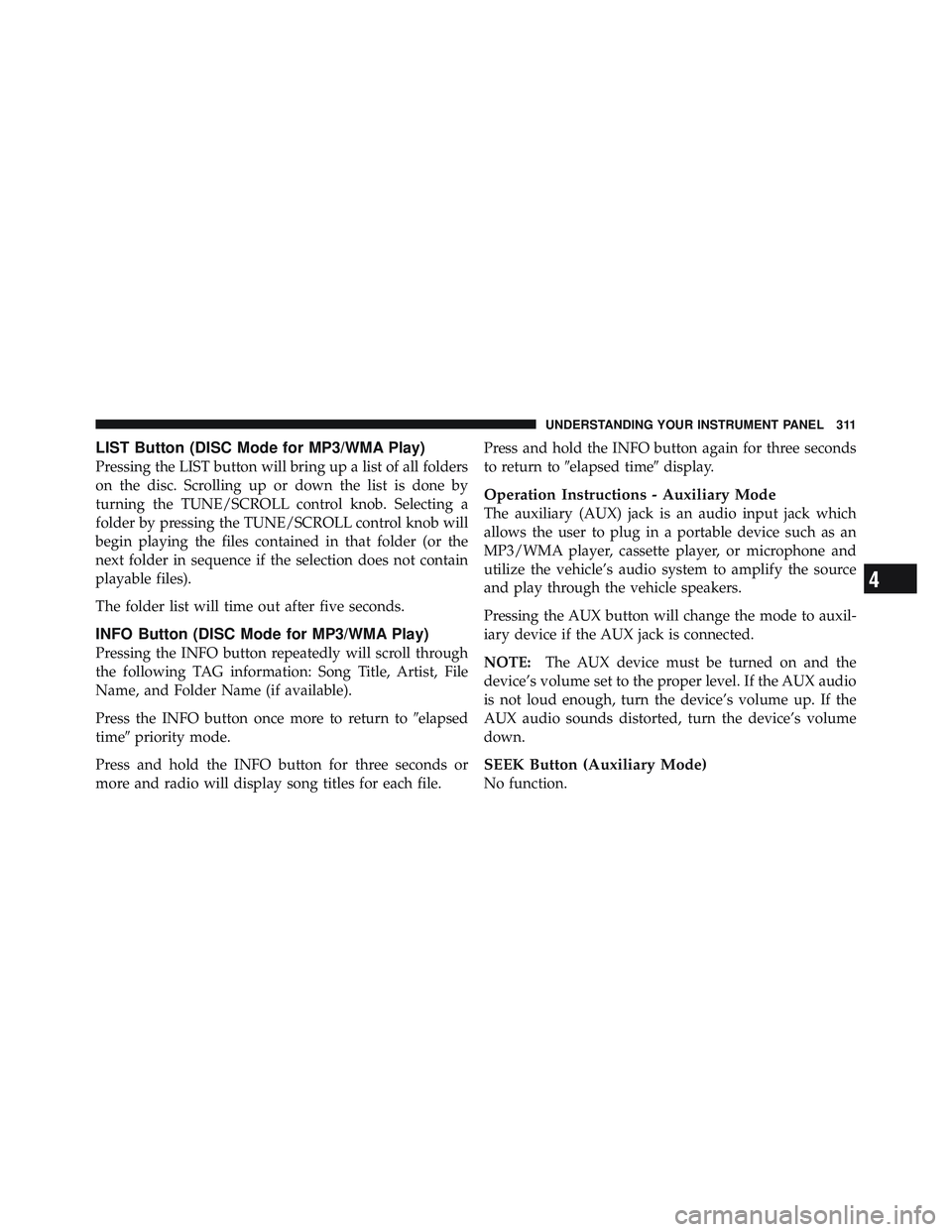 JEEP WRANGLER 2011 Owners Manual JEEP WRANGLER 2011 Owners Manual