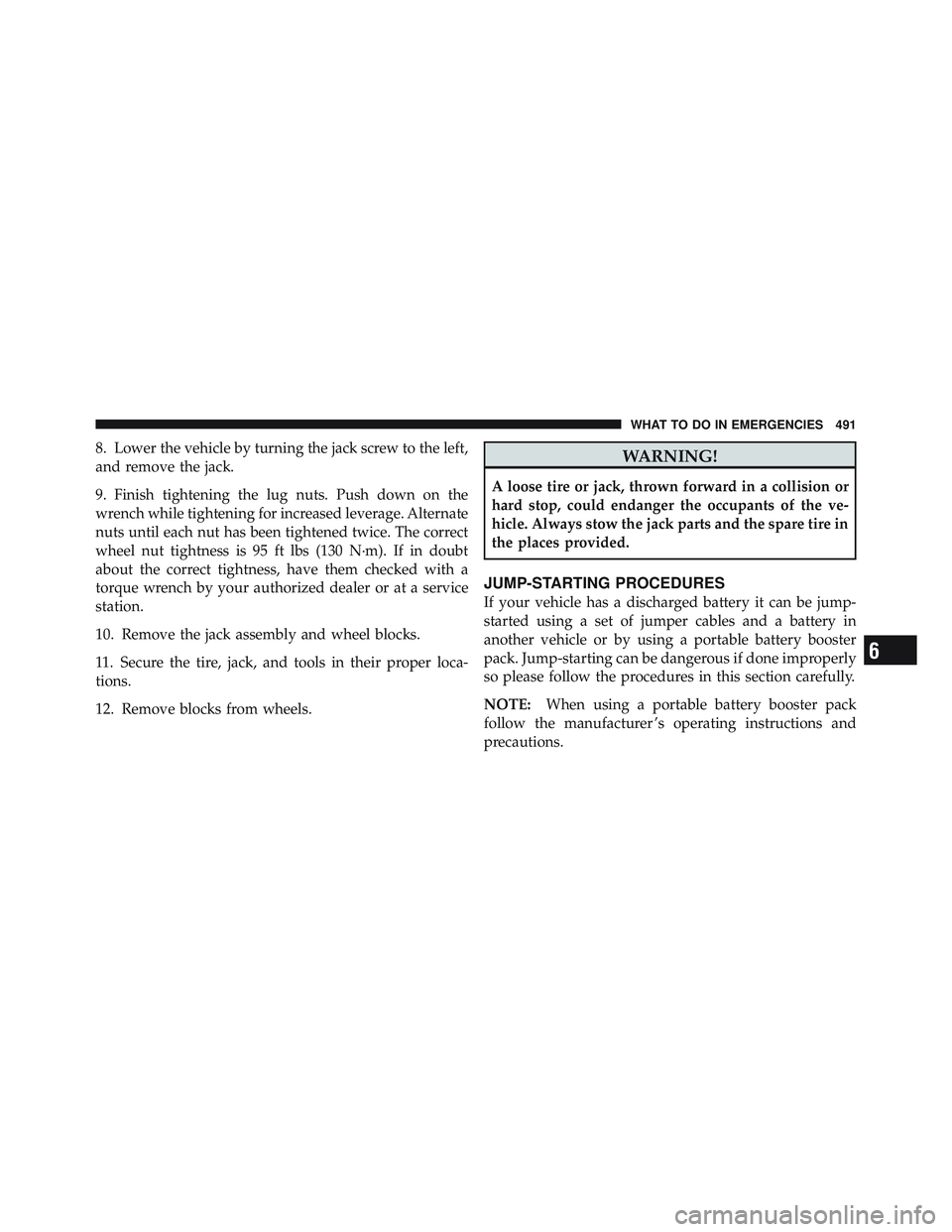JEEP WRANGLER 2011 Owners Manual JEEP WRANGLER 2011 Owners Manual