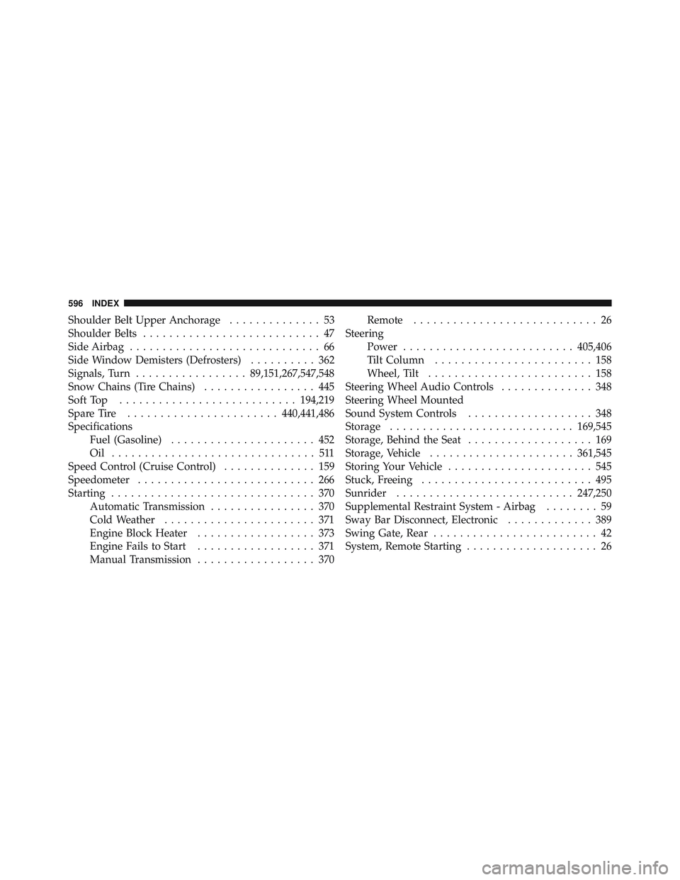 JEEP WRANGLER 2011 Owners Manual JEEP WRANGLER 2011 Owners Manual