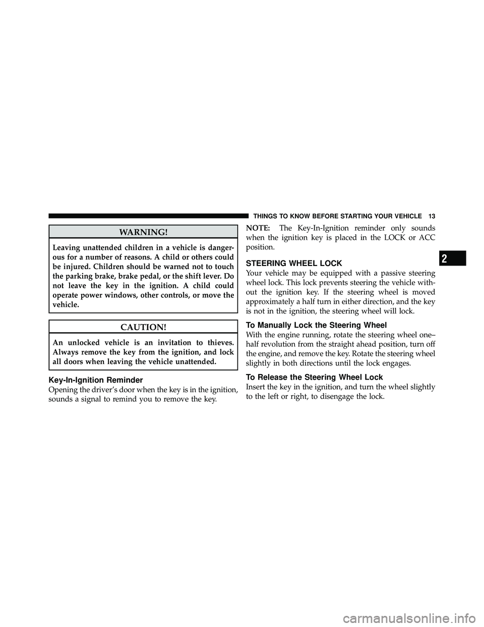 JEEP WRANGLER 2010 User Guide 