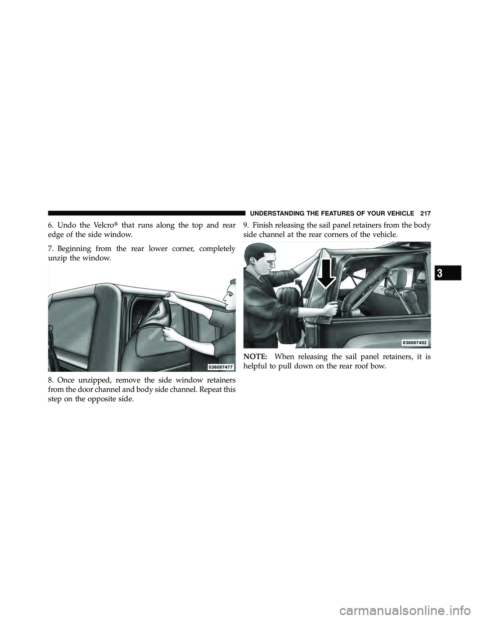 JEEP WRANGLER 2010  Owners Manual 3
UNDERSTANDING THE FEATURES OF YOUR VEHICLE 217 