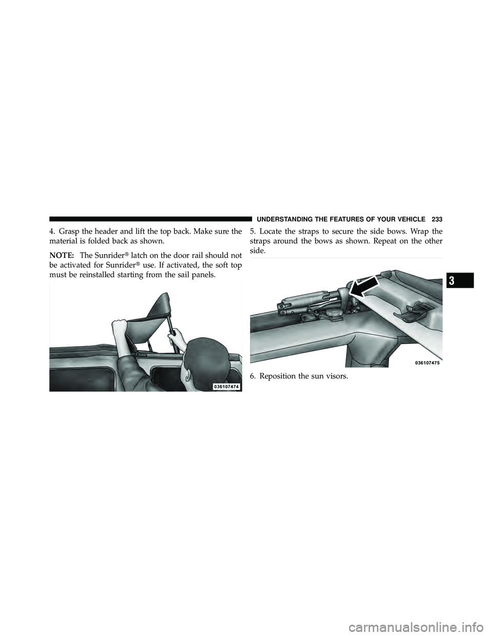 JEEP WRANGLER 2010  Owners Manual 3
UNDERSTANDING THE FEATURES OF YOUR VEHICLE 233 