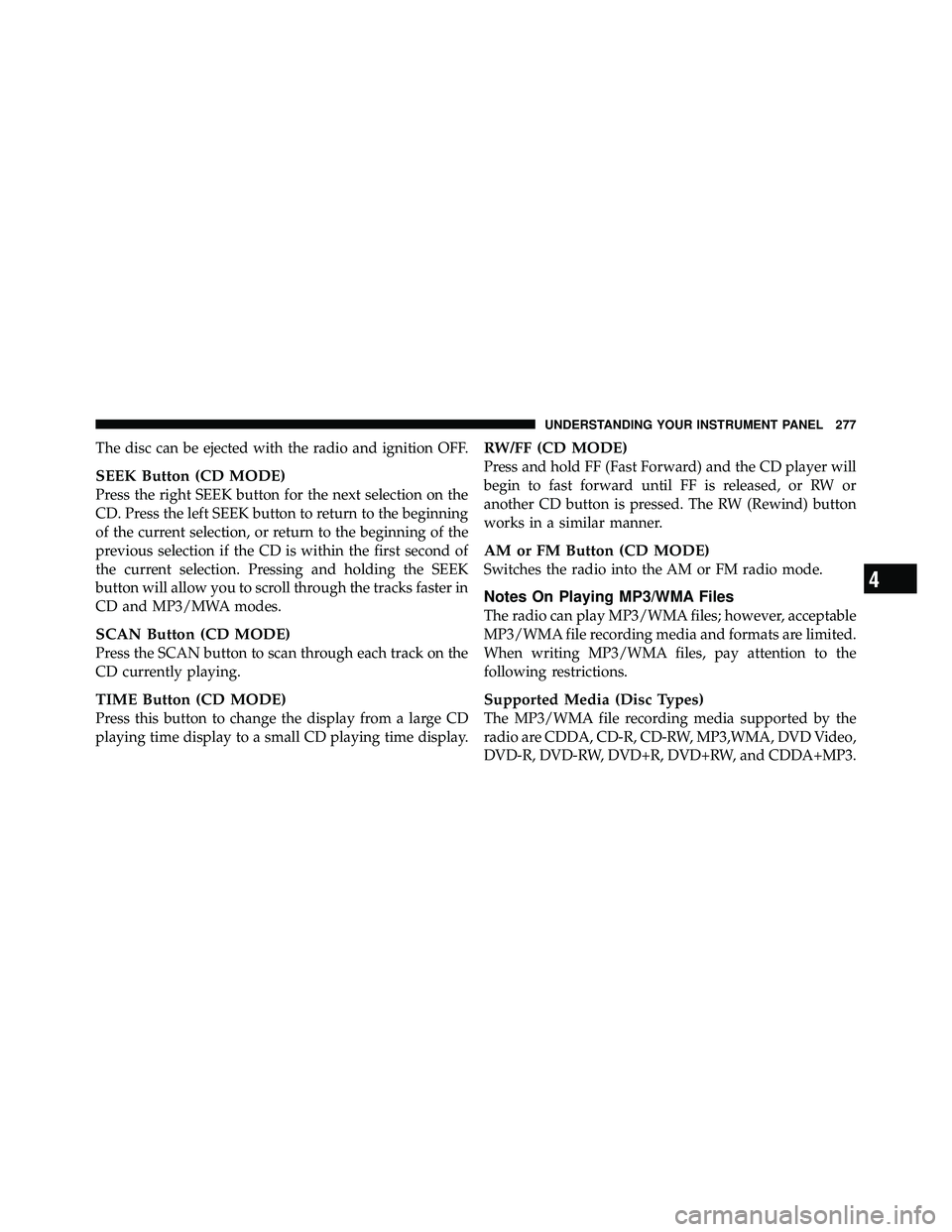 JEEP WRANGLER 2010  Owners Manual 