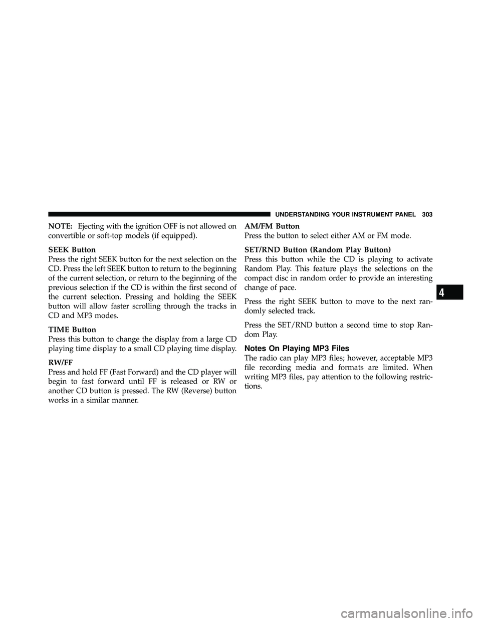 JEEP WRANGLER 2010  Owners Manual 