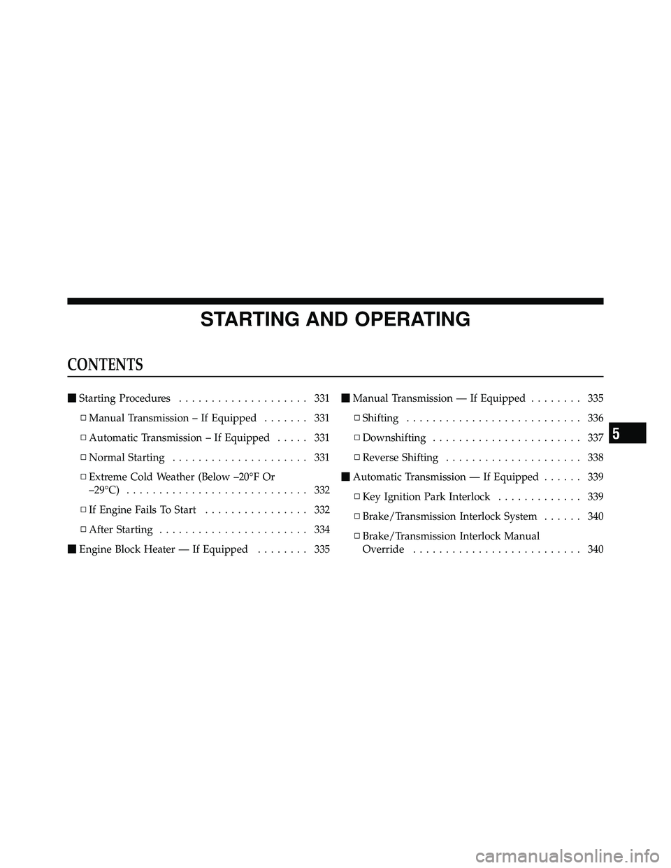 JEEP WRANGLER 2010  Owners Manual 