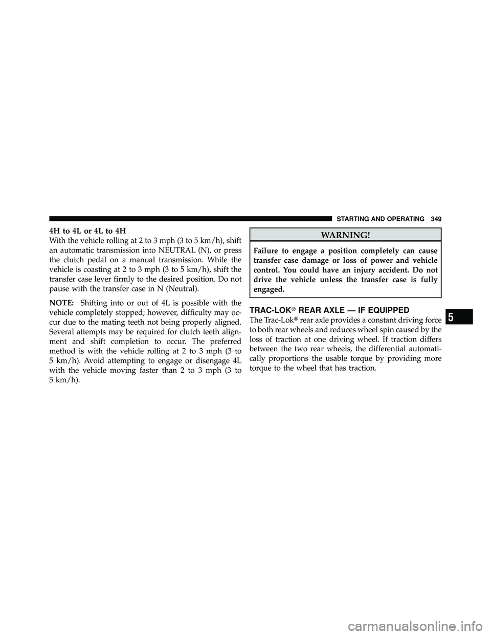 JEEP WRANGLER 2010  Owners Manual 