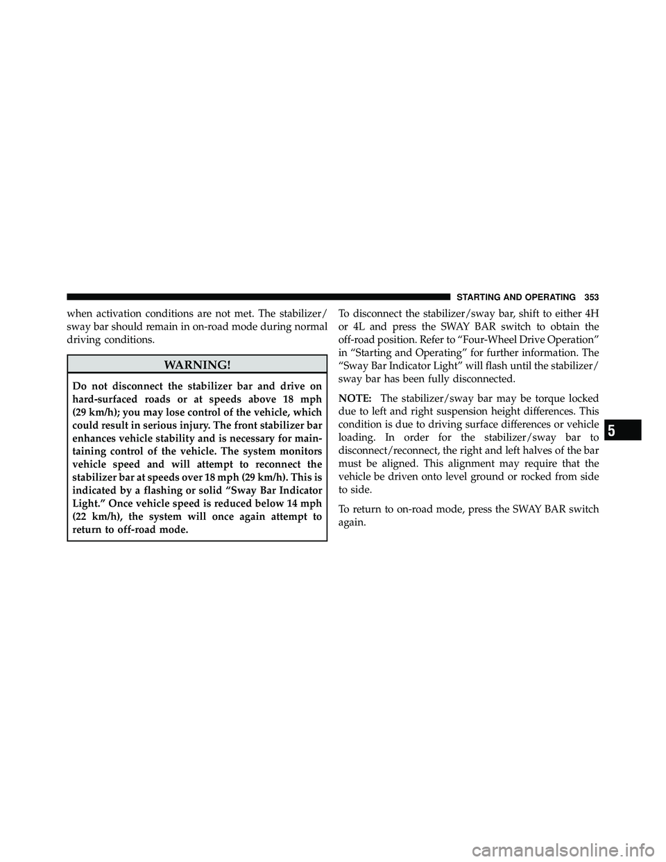 JEEP WRANGLER 2010  Owners Manual 