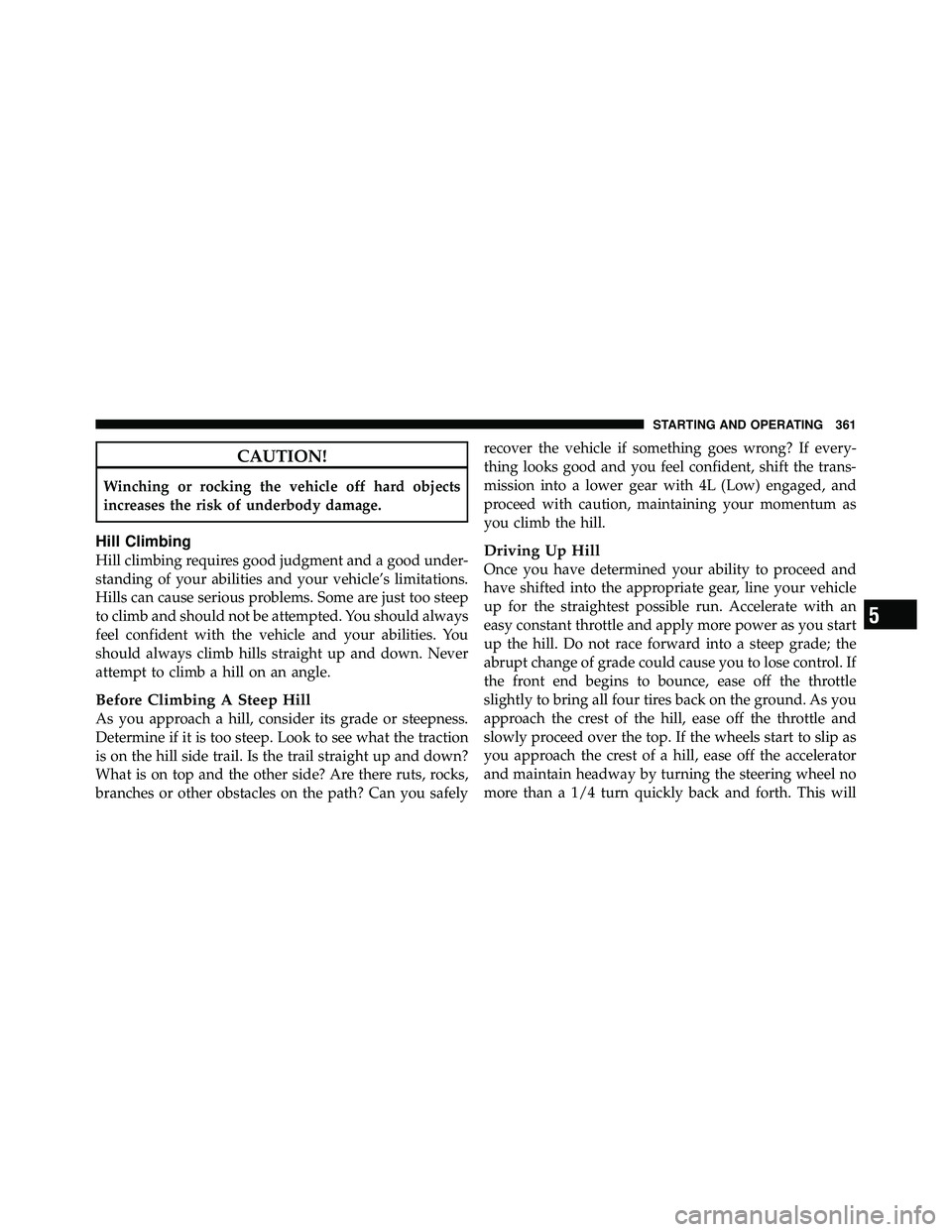 JEEP WRANGLER 2010  Owners Manual 