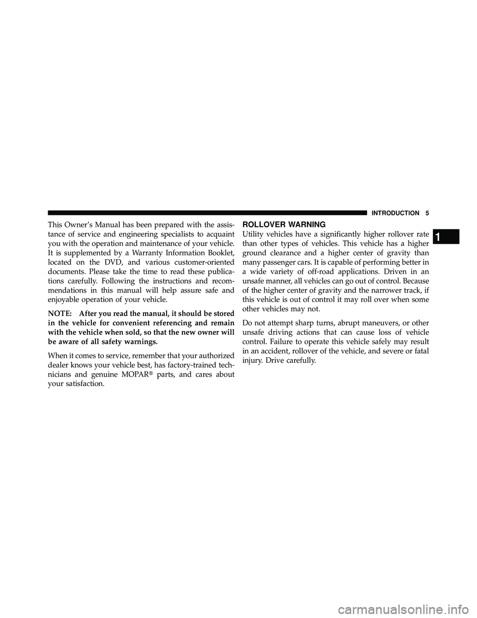 JEEP WRANGLER 2010  Owners Manual 
