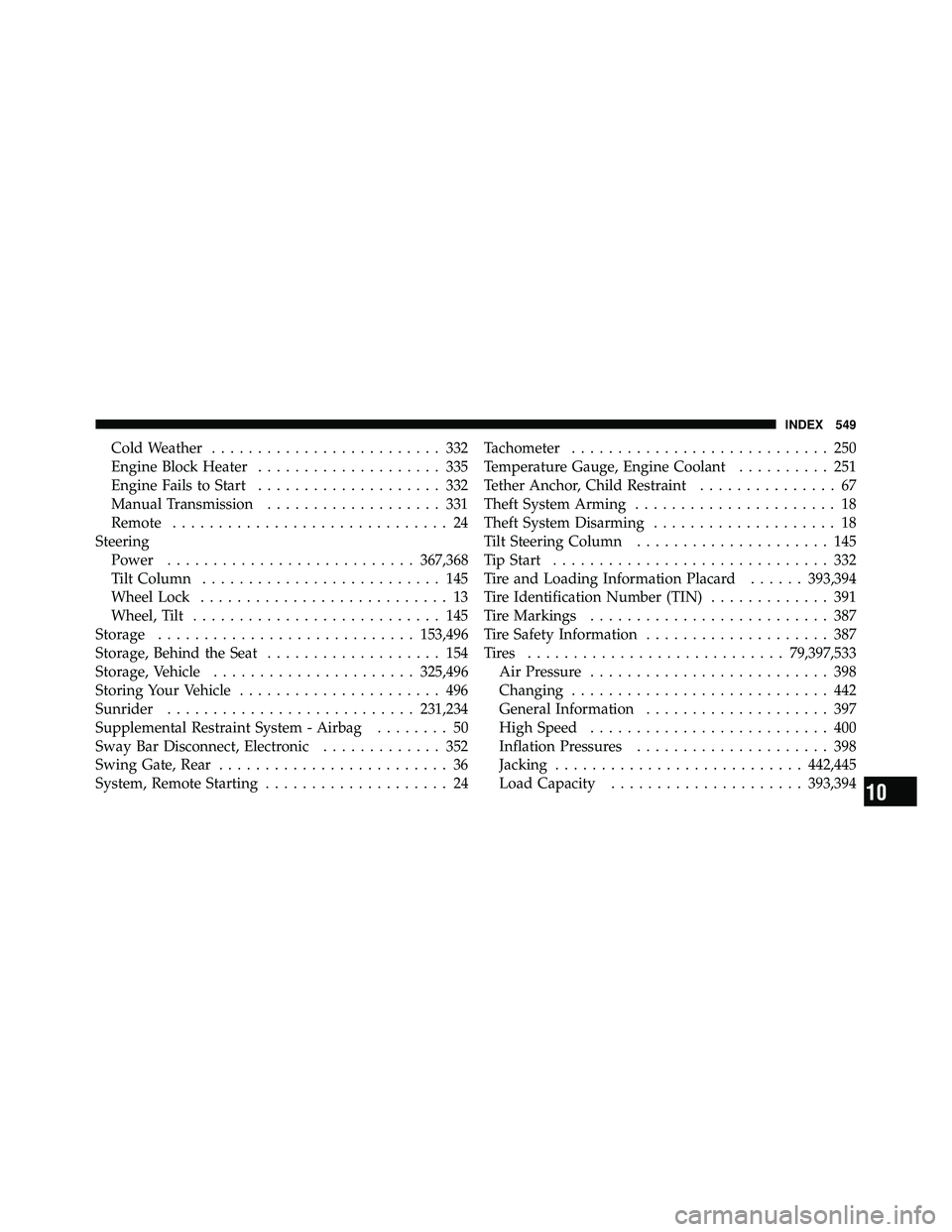JEEP WRANGLER 2010 Owners Manual JEEP WRANGLER 2010 Owners Manual