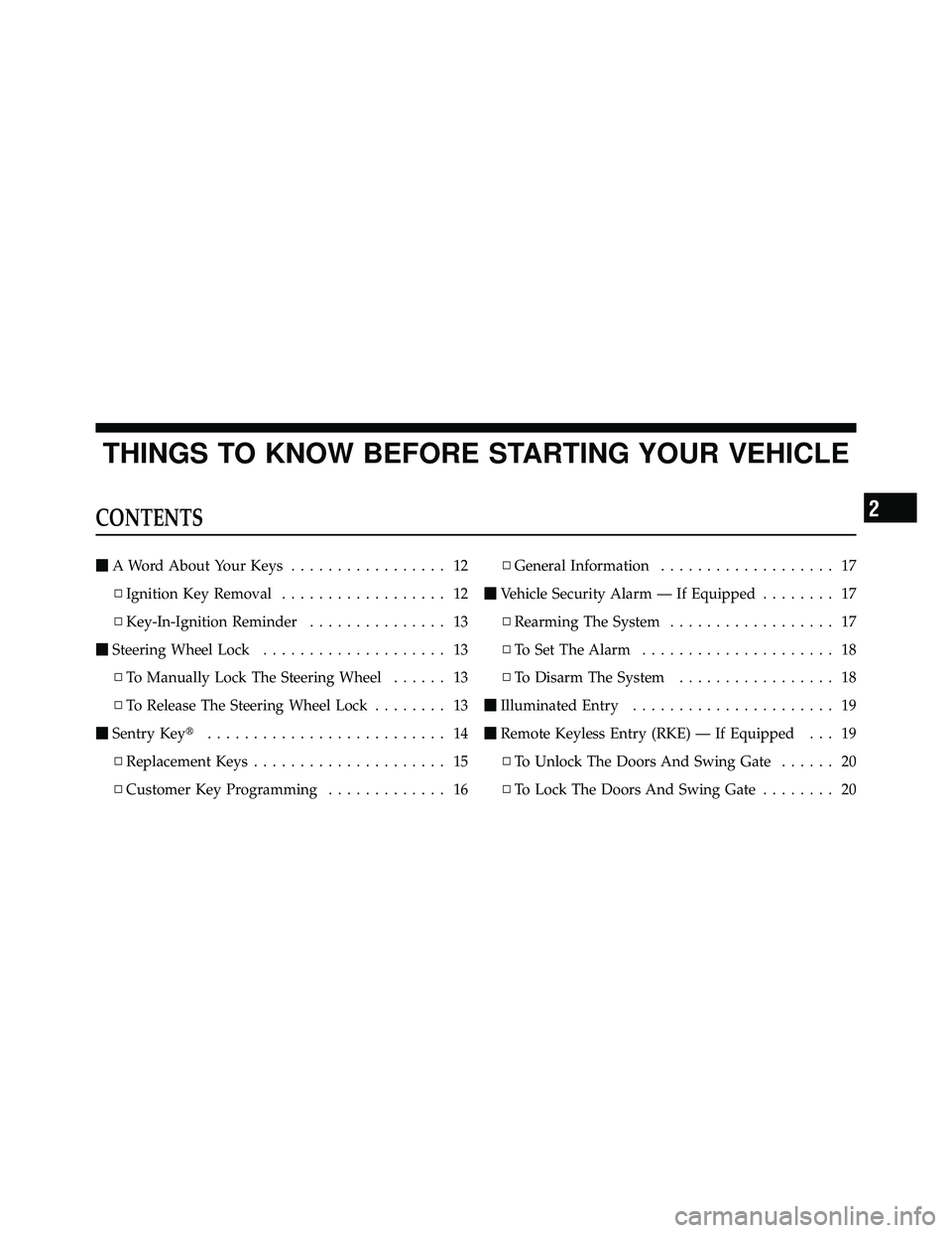 JEEP WRANGLER 2010  Owners Manual 