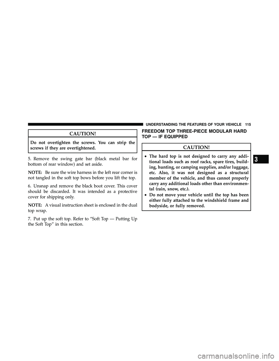 JEEP WRANGLER 2009  Owners Manual 