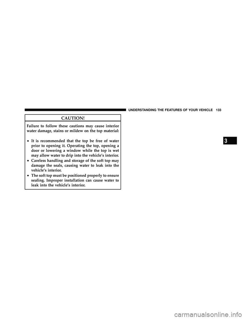 JEEP WRANGLER 2009  Owners Manual 