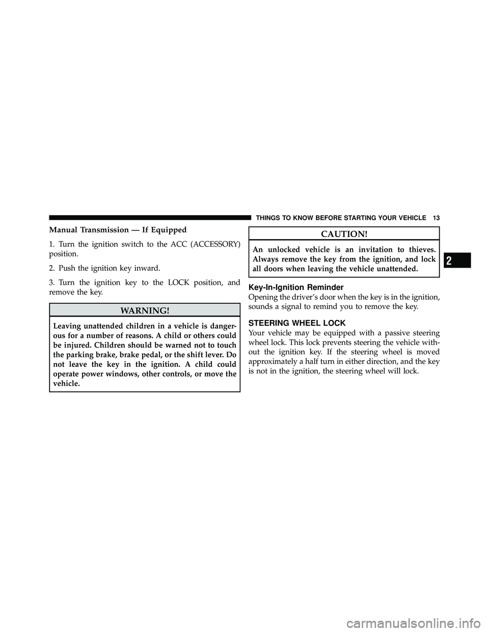 JEEP WRANGLER 2009 User Guide 