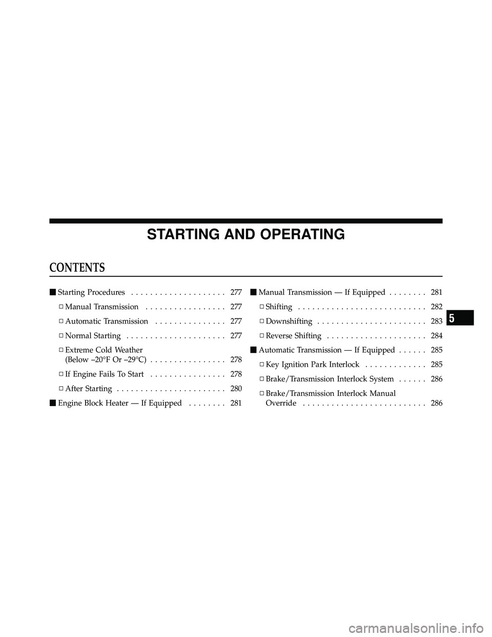 JEEP WRANGLER 2009  Owners Manual 