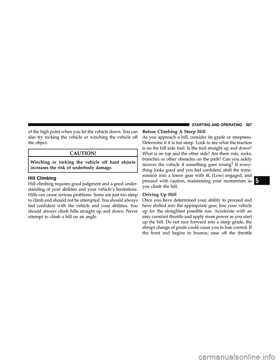 JEEP WRANGLER 2009  Owners Manual 