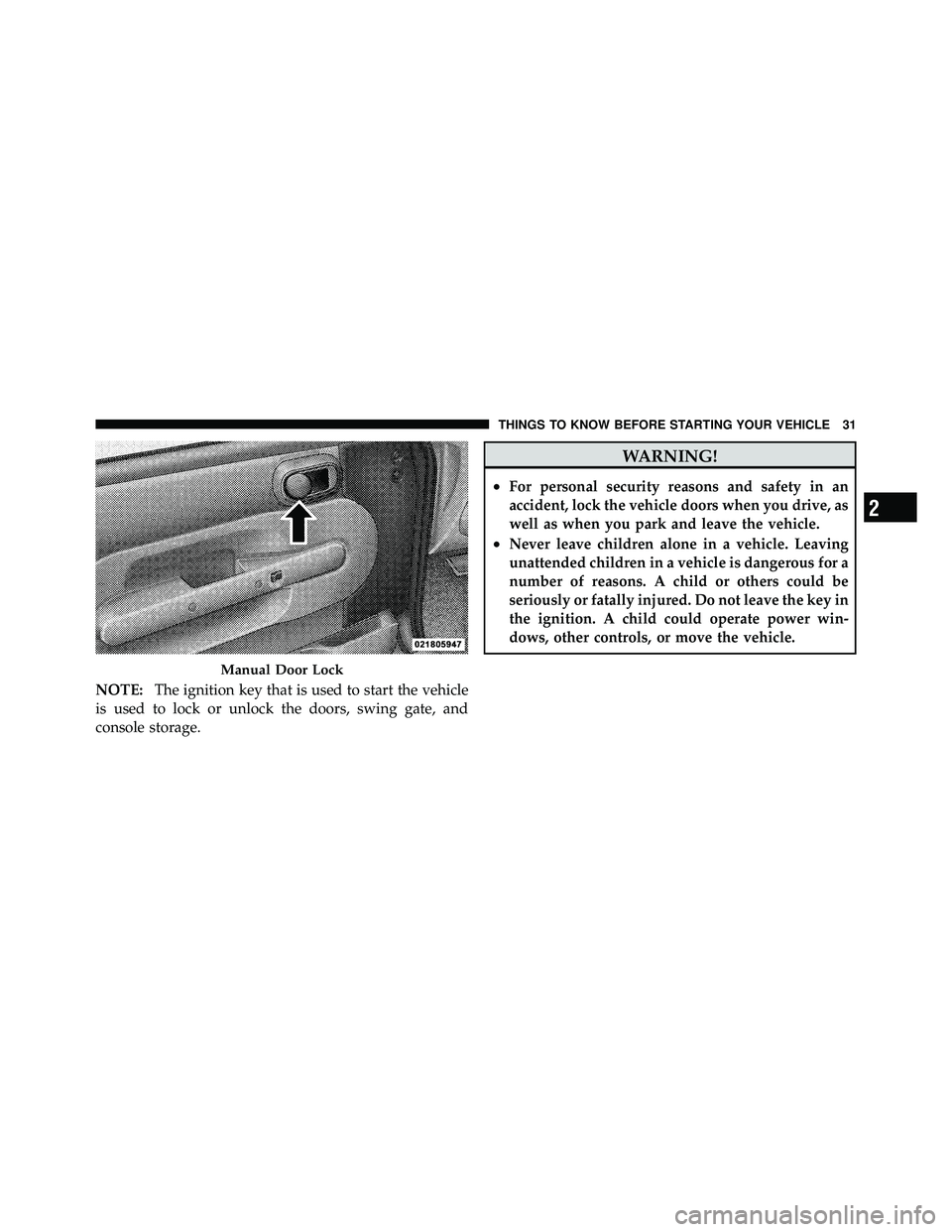 JEEP WRANGLER 2009 Owners Guide 