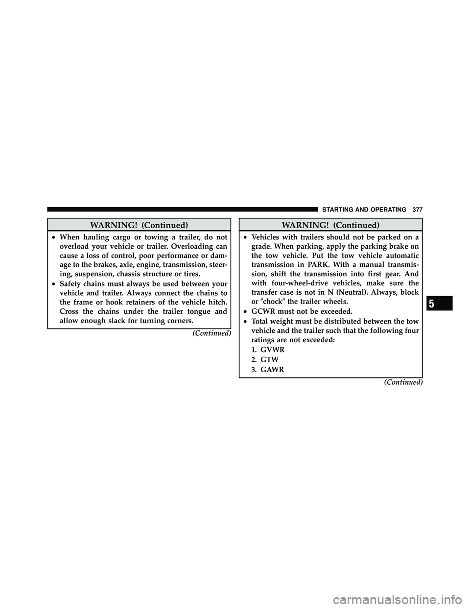 JEEP WRANGLER 2009  Owners Manual 