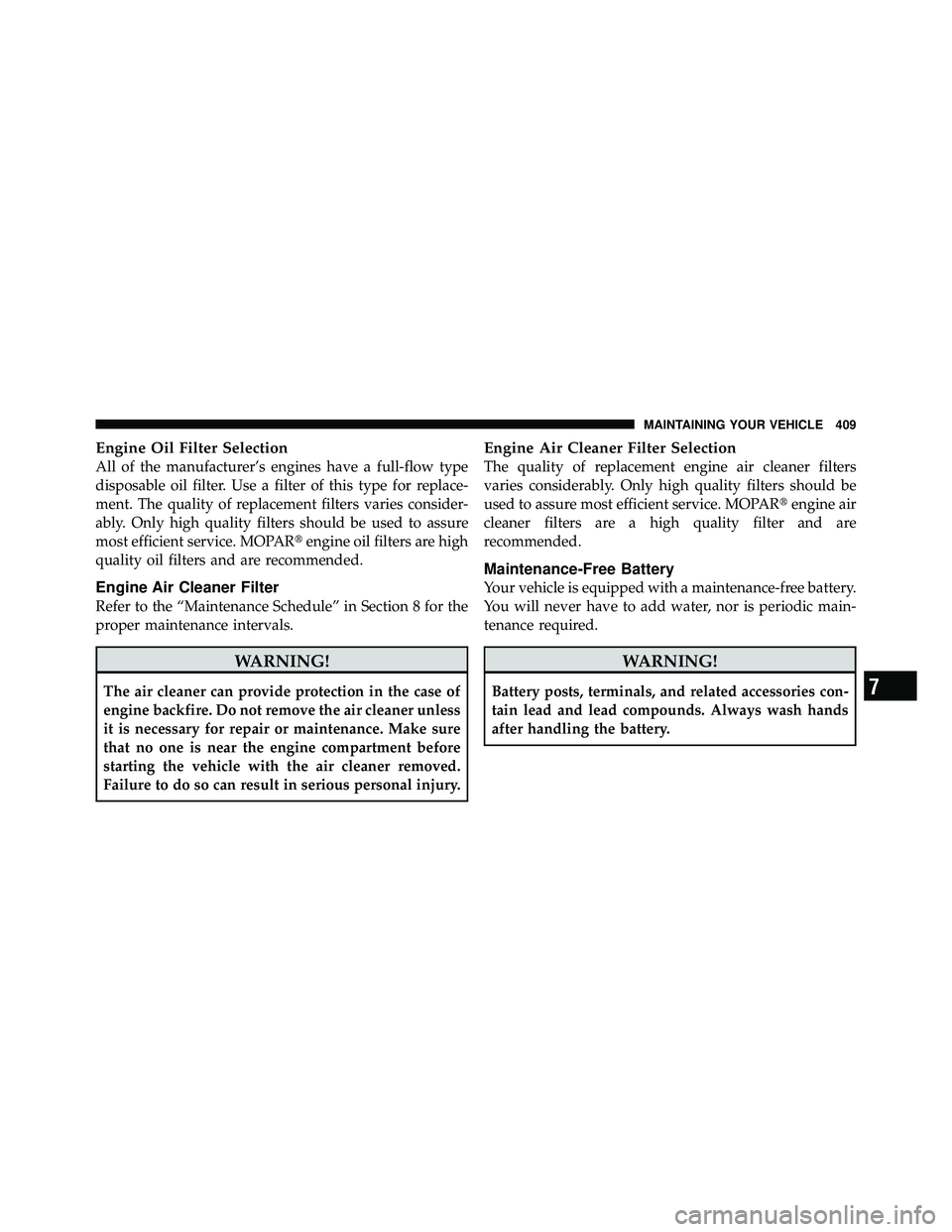 JEEP WRANGLER 2009  Owners Manual 