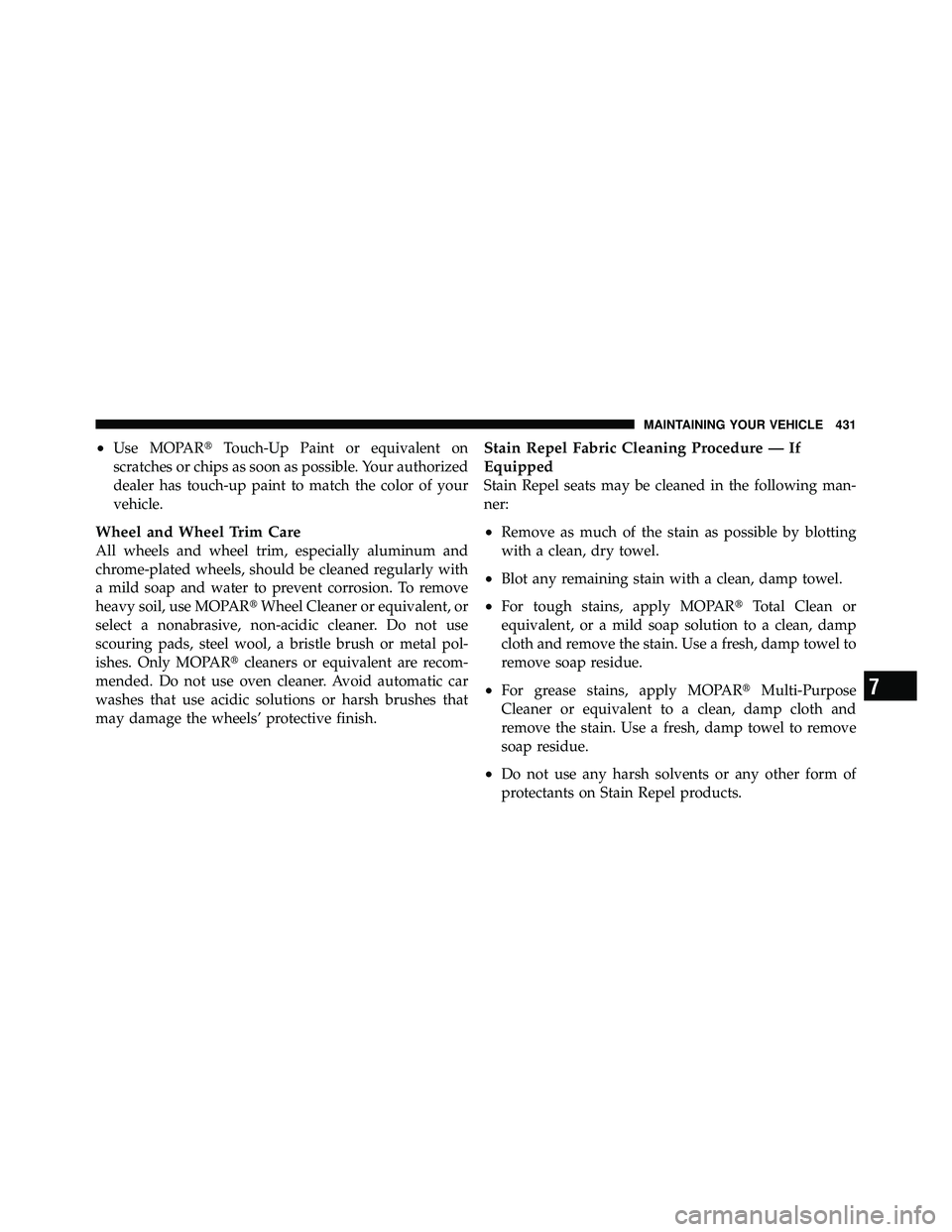 JEEP WRANGLER 2009  Owners Manual 