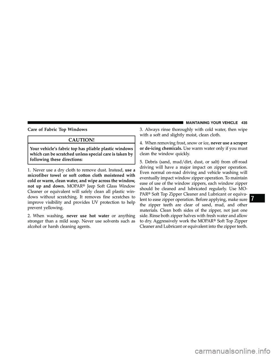 JEEP WRANGLER 2009  Owners Manual 