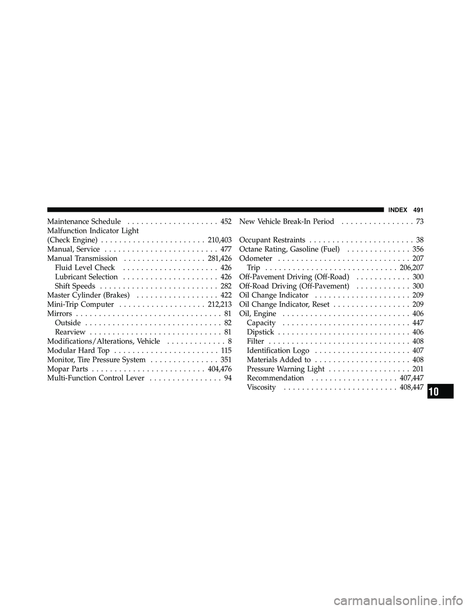 JEEP WRANGLER 2009  Owners Manual 