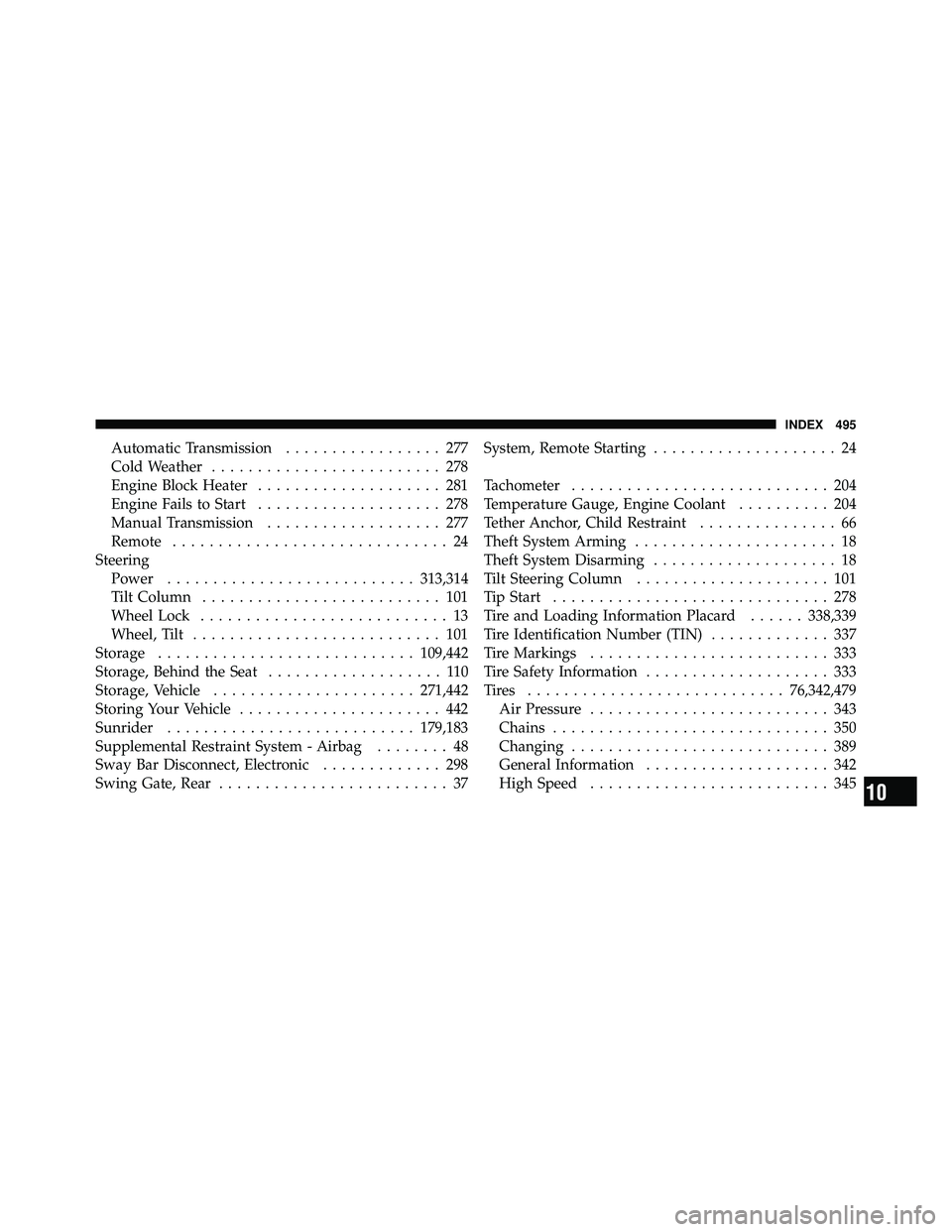 JEEP WRANGLER 2009  Owners Manual 