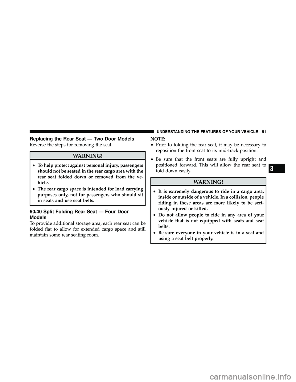 JEEP WRANGLER 2009  Owners Manual 