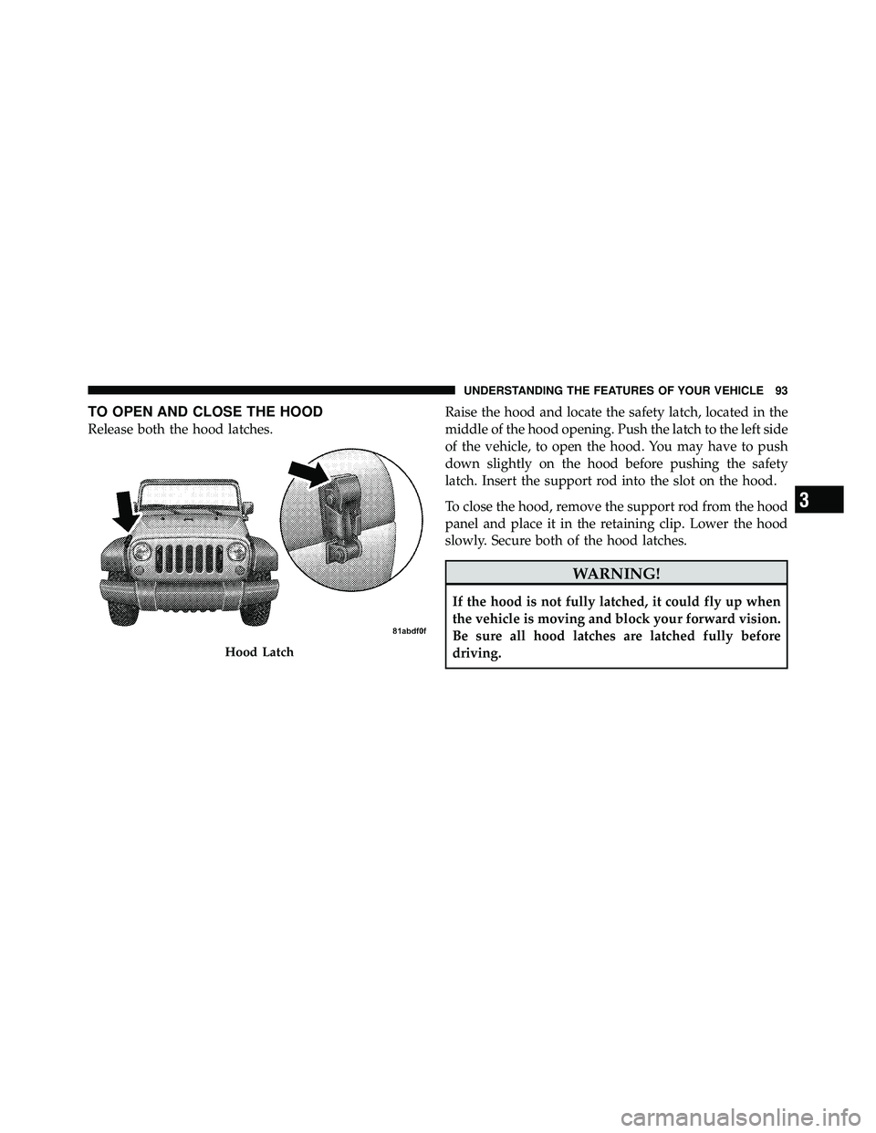 JEEP WRANGLER 2009  Owners Manual 