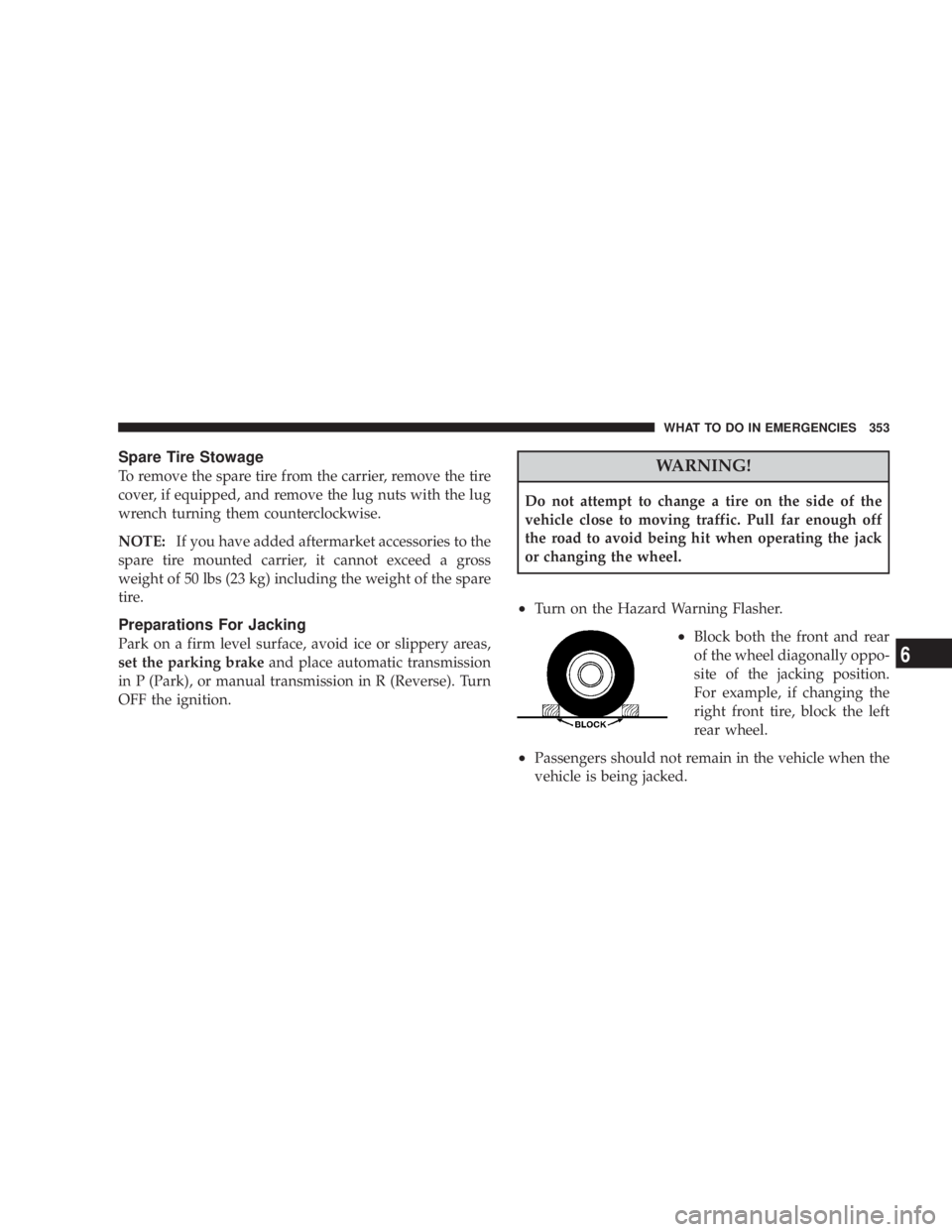 JEEP WRANGLER 2007  Owners Manual 
