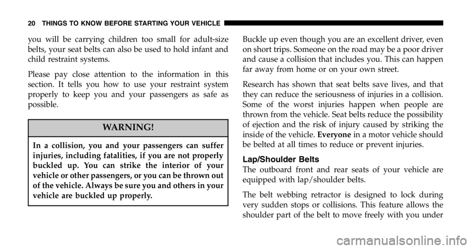JEEP WRANGLER 2006 User Guide 3 JEEP WRANGLER 2006 User Guide 3