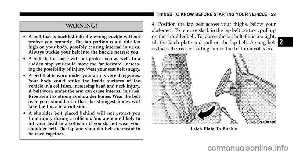JEEP WRANGLER 2006 Owners Manual 3 JEEP WRANGLER 2006 Owners Manual 3