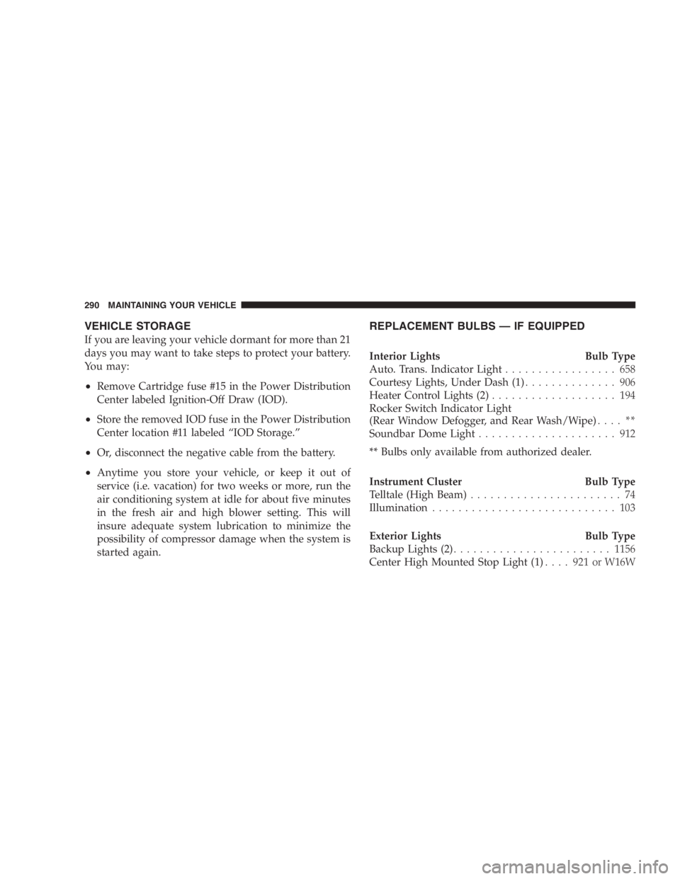 JEEP WRANGLER 2003  Owners Manual 