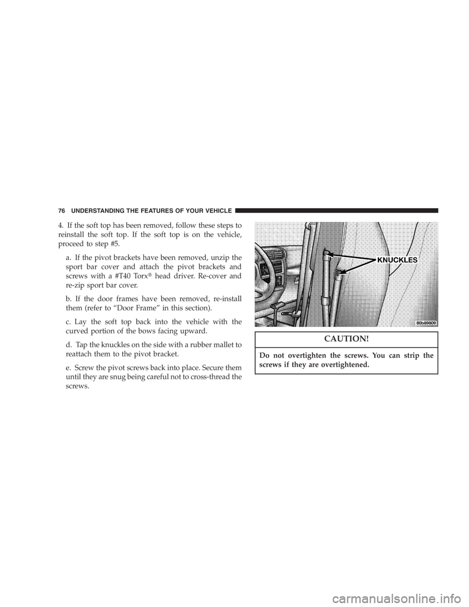 JEEP WRANGLER 1999 Manual PDF JEEP WRANGLER 1999 Manual PDF
