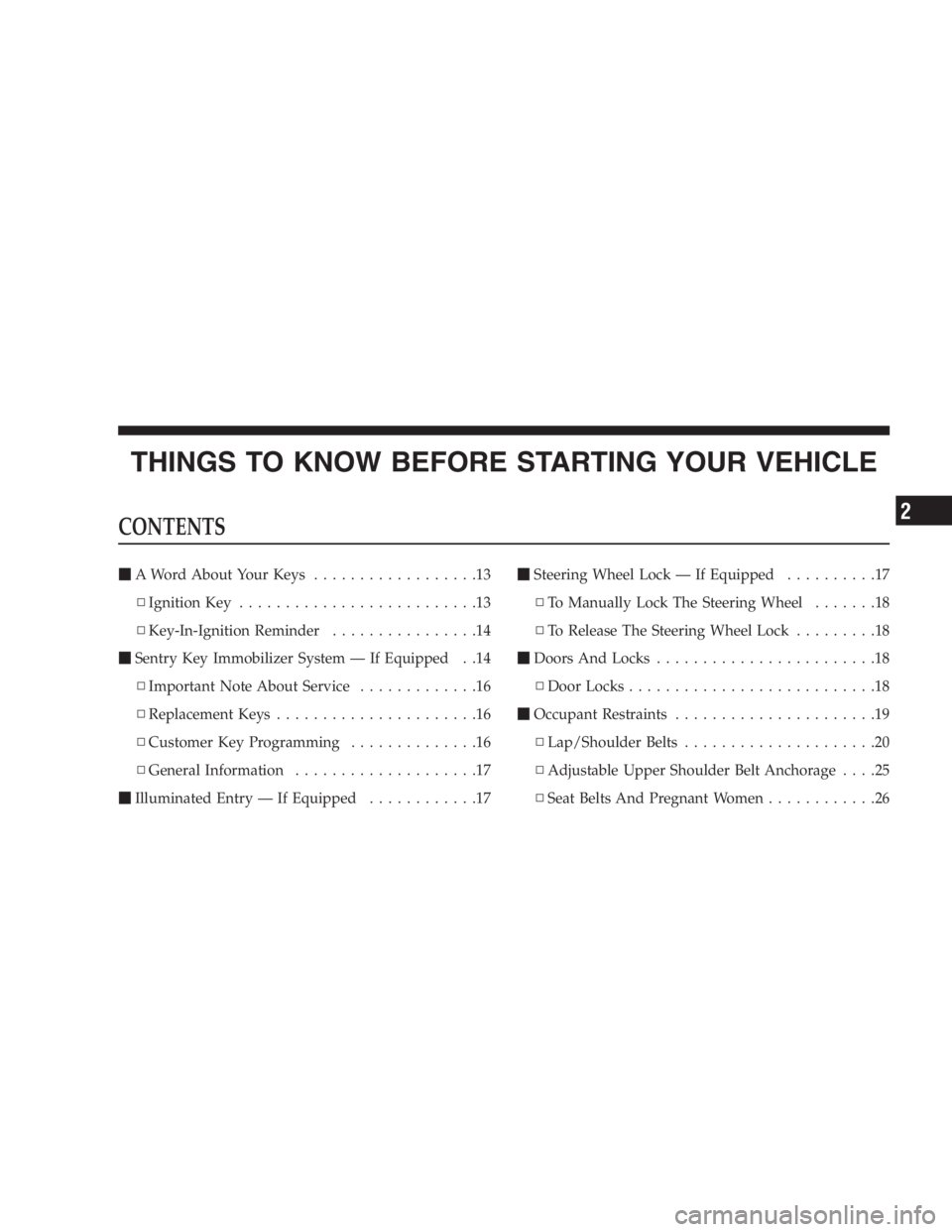 JEEP WRANGLER 1998 User Guide 