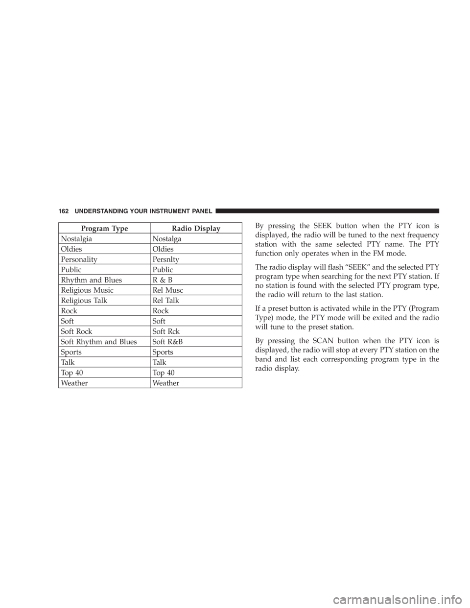 JEEP WRANGLER 1998  Owners Manual 