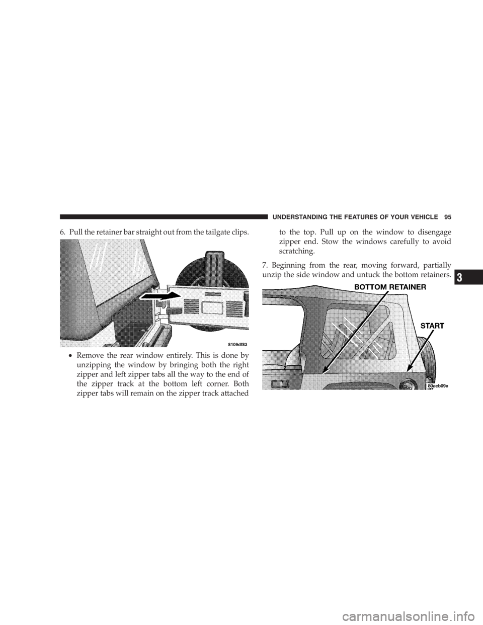 JEEP WRANGLER 1996  Owners Manual Riding the brakes can lead to brake failure and
possibly an accident. Driving with your foot resting
or riding on the brake pedal can result in abnormally
high brake temperatures, excessive lining wea