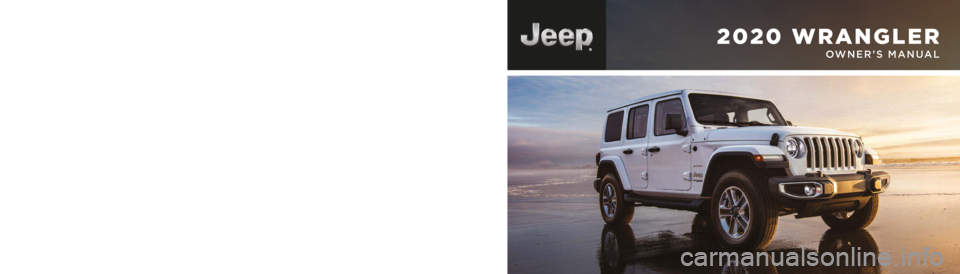 JEEP WRANGLER UNLIMITED SPORT 2020  Owners Manual 