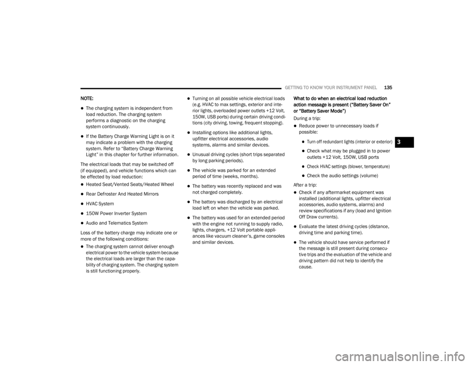 JEEP WRANGLER UNLIMITED SPORT 2020  Owners Manual 
3

20_JL_OM_EN_USC_t.book  Page 135   